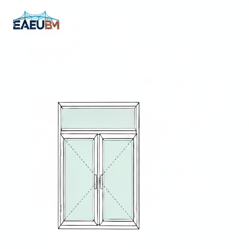 پروفیل UPVC- دو لنگه بازشو